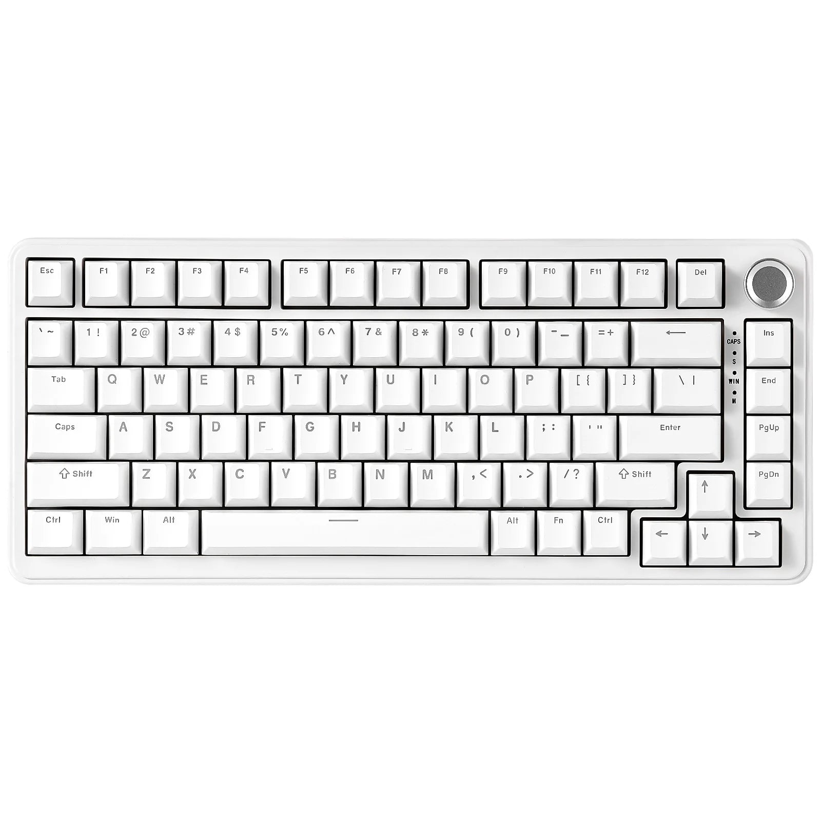 YUNZII B75 RGB Mechanical Keyboard, Wired 75% Hot Swap Gaming Keyboard with Knob, Gasket Custom RGB Backlit Keyboard for Win/MAC