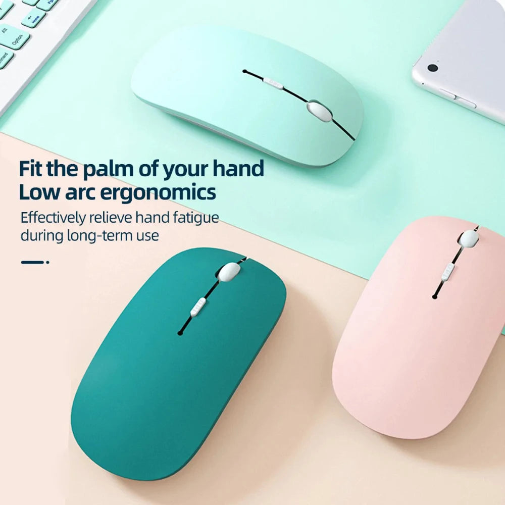 Bluetooth-compatible Mouse Wireless Mouse Silent Computer Mice Portable Working Gaming Mouse For Laptop iPad Air Pro Tablet PC