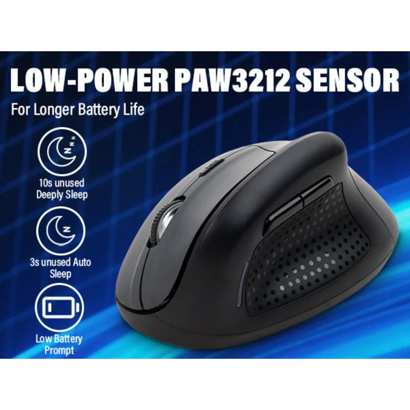 E-YOOSO X-45 2.4G Wireless Mouse for Big Palms, 4800 DPI Adjustable Plug and Play Low Battery Reminder for Home, Office Gaming