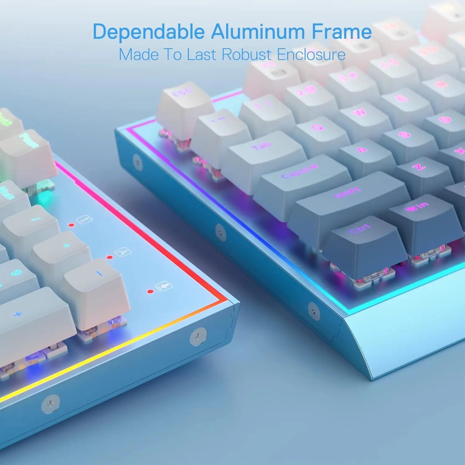 Redragon K654 RGB Gaming 104 Keys Wired Mechanical Hot-swappable Keyboard