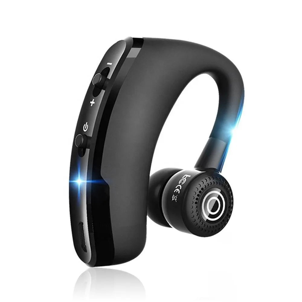 V9 Business Earphones Bluetooth 5.0 Ear Hook TWS Wireless Headphones with Mic Hands-free Call Headset In-Ear HiFI Music Headset